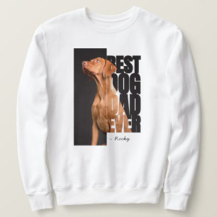Bester Hund-Vater jedes Zitat Personalisiertes Fot Sweatshirt