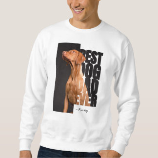 Bester Hund-Vater jedes Zitat Personalisiertes Fot Sweatshirt