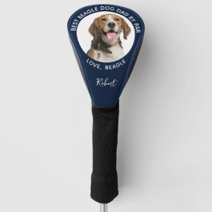 Bester Hund Vater nach Fertig Haustier Beagle Foto Golf Headcover