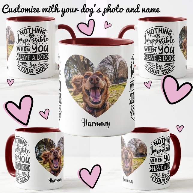 Bester Hunde Freund Name Foto Benutzerdefiniert Pe Tasse (custom photo mug dog name)