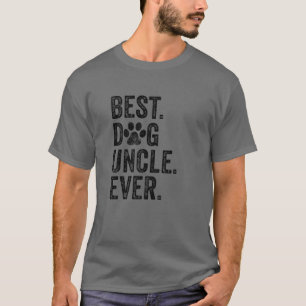 Bester Hunde-Onkel überhaupt Lustiger Vatertag Vin T-Shirt