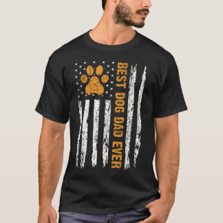 Bester Hunde-Vater Aller Zeiten Amerikanische USA- T-Shirt