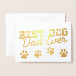 Bester Hunde-Vater Aller Zeiten Moderne Pfoten Ben Folienkarte