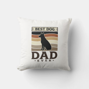 Bester Hunde-Vater Aller Zeiten Vintage Hunde Lieb Kissen