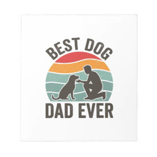 Bester Hunde-Vater Aller Zeiten Vintage-Sonnenunte Notizblock