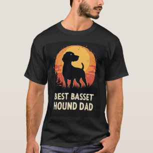 Bester Hunde-Vater Dad - Vintage Basset Hound T-Sh T-Shirt