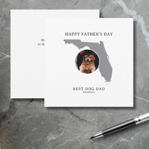 Bester Hunde-Vater Florida Foto Vater-Tag Feiertagskarte
