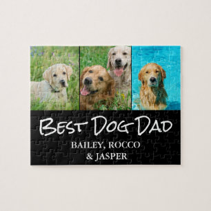 Bester Hunde-Vater Foto Puzzle