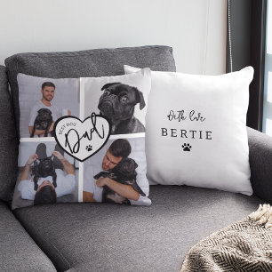 Bester Hunde-Vater Fotocollage Kissen