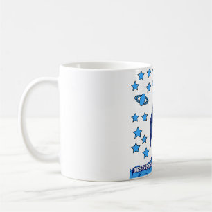 Bester Hunde-Vater im Galaxy-Weltraum-Raketen-Fun- Kaffeetasse