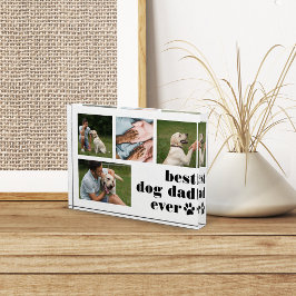 Bester Hunde-Vater je Collage Fotoblock