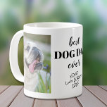 Bester Hunde-Vater je Personalisierte Fotos Kaffeetasse<br><div class="desc">Feiern Sie mit diesem personalisierten Schlamm den besten Hundevater aller Zeiten. Sie können ganz einfach zwei Fotos Ihres Hundes(s),  Namen(s) und Jahr hinzufügen.</div>