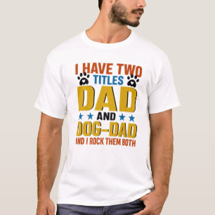 Bester Hunde Vater je T-Shirt Husband Vatertag Ges