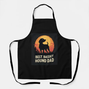 Bester Hunde-Vater Papa - Vintage Basset Hound T-S Schürze
