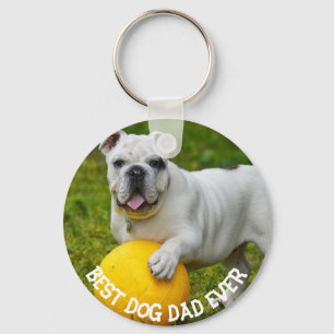 Bester Hunde-Vater überhaupt, personalisierter Fot Schlüsselanhänger