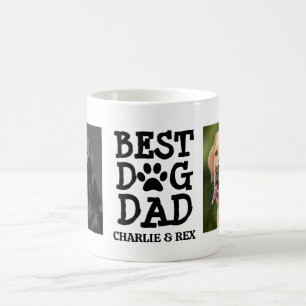 Bester Hunde-Vater / Zwei Foto- & Textbenutzerdefi Kaffeetasse
