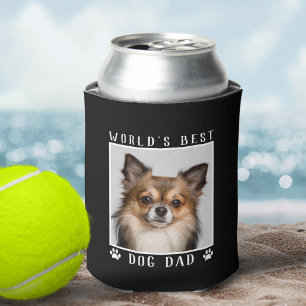 Bester Hundedaddy der Welt Pfotenabdrücke Haustier Dosenkühler