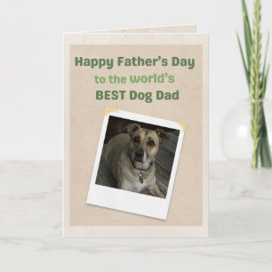 Bester Hundedaddy der Welt zum Vatertag Karte