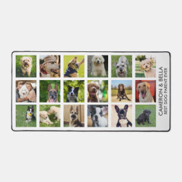 Bester Hundeelternteil, Hundeschlittenfoto-Collage Schreibtischunterlage