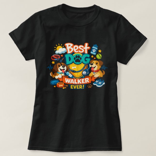 Bester Hundeführer aller Zeiten T-Shirt (Design vorne)
