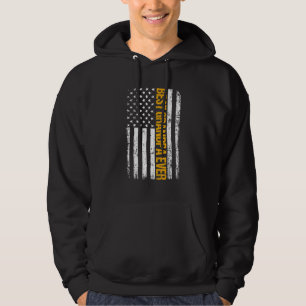 Bester Hundehund je Outfit Retro American Flag Hun Hoodie