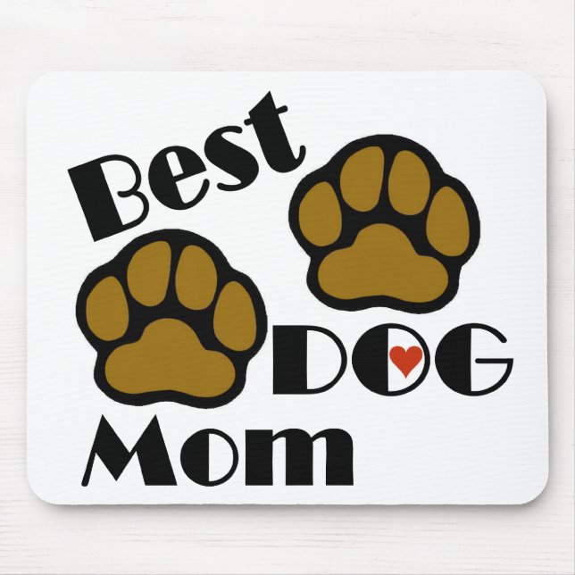 Bester HundeMama-Computer Mousepad (Vorne)