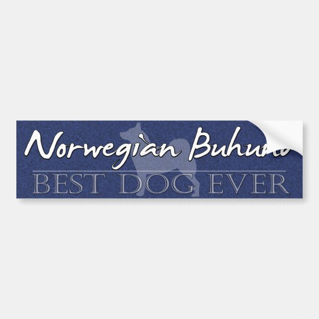 Bester Hundenorweger Buhund Autoaufkleber (Vorne)