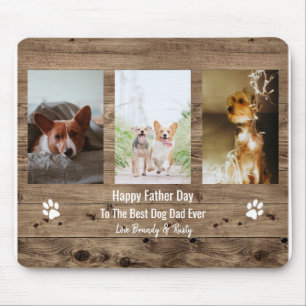 Bester Hundepapa Aller Foto Vatertag Mousepad