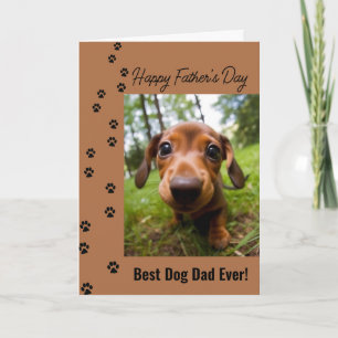 Bester Hundepapa Aller Vätertag Hund Foto Karte