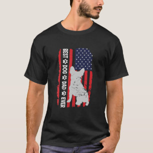 Bester Hundepapa Aller Welt Vatertag Lustiger Fran T-Shirt