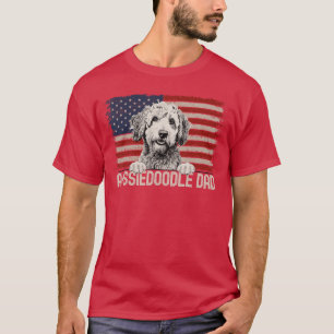 Bester Hundepapa aller Zeiten Amerikanische Flagge T-Shirt
