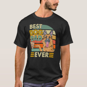 Bester Hundepapa aller Zeiten Deutscher Schäferhun T-Shirt