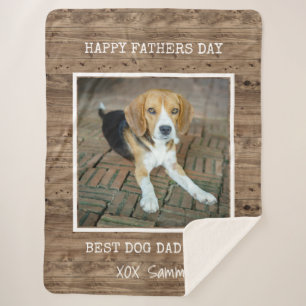Bester Hundepapa aller Zeiten Foto Frohen Vatertag Sherpadecke