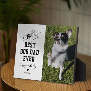 Bester Hundepapa Aller Zeiten Foto Vatertag Fotoplatte