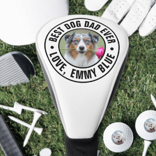 Bester Hundepapa aller Zeiten Haustierfoto Golf Headcover
