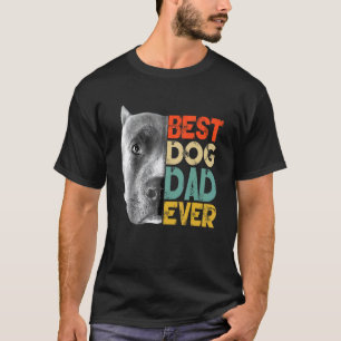 Bester Hundepapa Aller Zeiten Pitbull Vatertag Ret T-Shirt