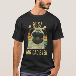 Bester Hundepapa Aller Zeiten Pug Vatertag Geschen T-Shirt
