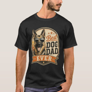 Bester Hundepapa Aller Zeiten Vintage Deutscher Sc T-Shirt