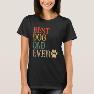 Bester Hundepapa Aller Zeiten Vintage Hund Papa T-Shirt