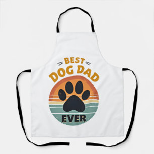 Bester Hundepapa Aller Zeiten Vintage Retro Pfote Schürze