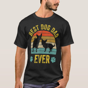 Bester Hundepapa Aller Zeiten Vintage Vatertag Ret T-Shirt