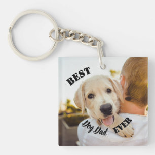 Bester Hundepapa Allerlustigstes Haustierfoto Schlüsselanhänger