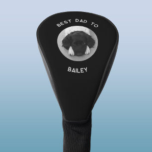 Bester Hundepapa benutzerdefinierter Text Foto And Golf Headcover
