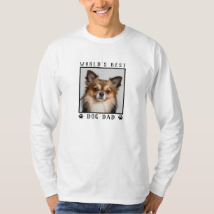 Bester Hundepapa der Welt Pfotenabdrücke Haustier- T-Shirt