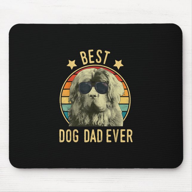 Bester Hundepapa | Geschenk von neufundland Mousepad (Vorne)