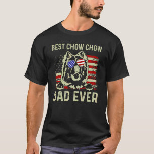 Bester Hundepapa überhaupt Amerikanische Flagge Da T-Shirt