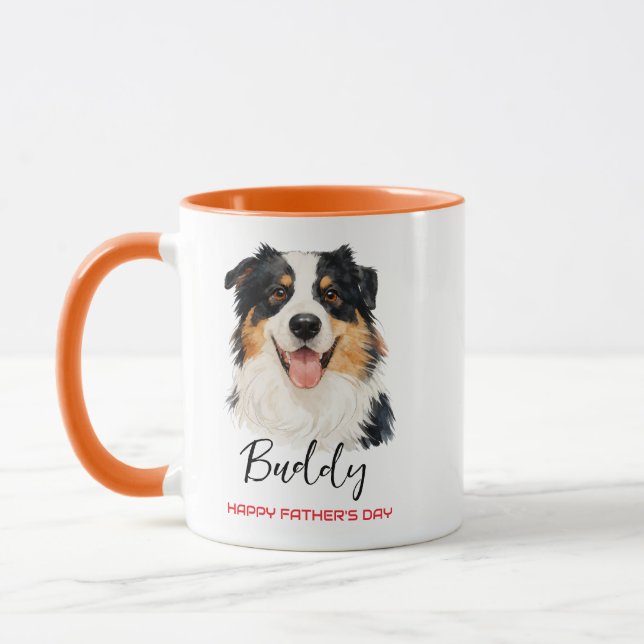 Bester Hundepapa überhaupt | Benutzerdefinierter V Tasse (Links)
