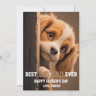 Bester Hundepapa überhaupt! Grußkarte Personalisie Feiertagskarte