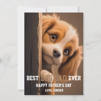 Bester Hundepapa überhaupt! Grußkarte Personalisie Feiertagskarte