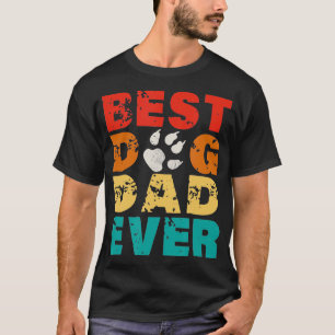 Bester Hundepapa überhaupt im Vintage-Retro-Stil z T-Shirt